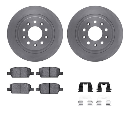 6312-47078, Rotors With 3000 Series Ceramic Brake Pads Includes Hardware